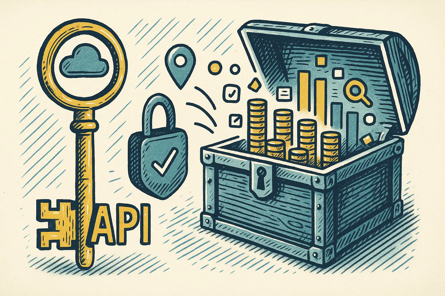 Illustration de la création et de la sécurisation d’une clé API Google